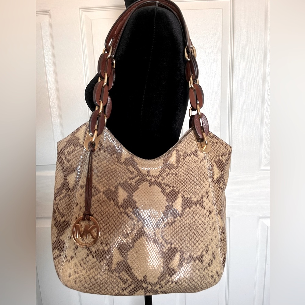 Michael Kors Leather Animal print Purse